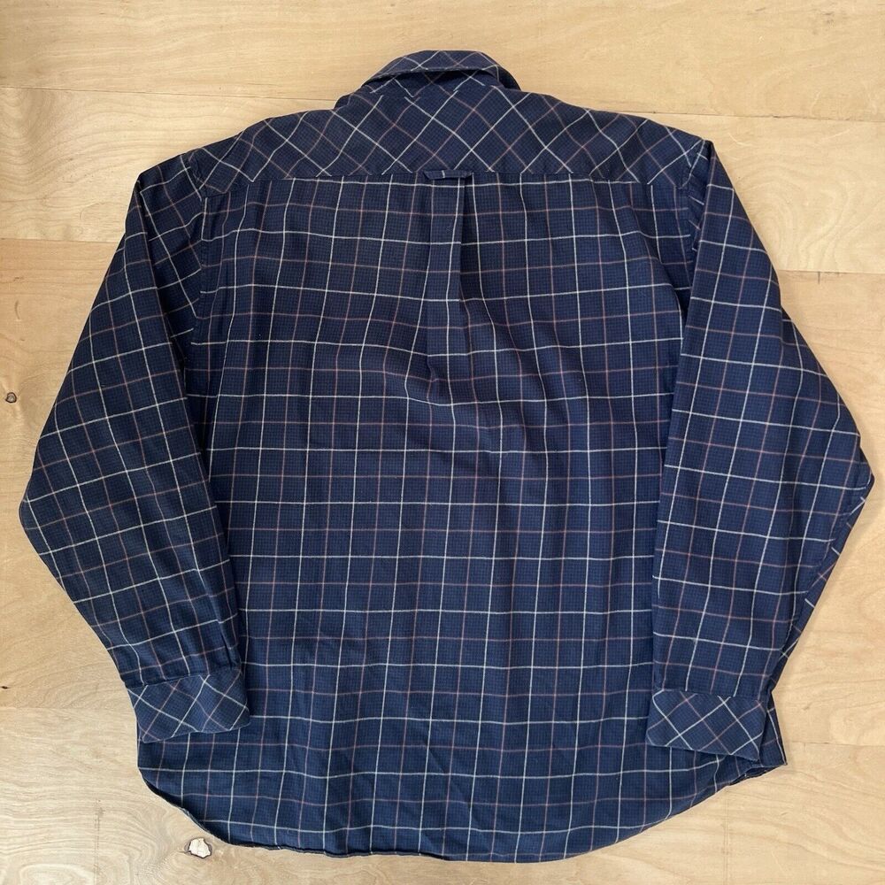 Barbour Comfort Fit Shirt XL Navy Casual Button Up New York Cotton - Picture 9 of 10
